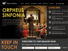 Tablet Screenshot of orpheusfoundation.com